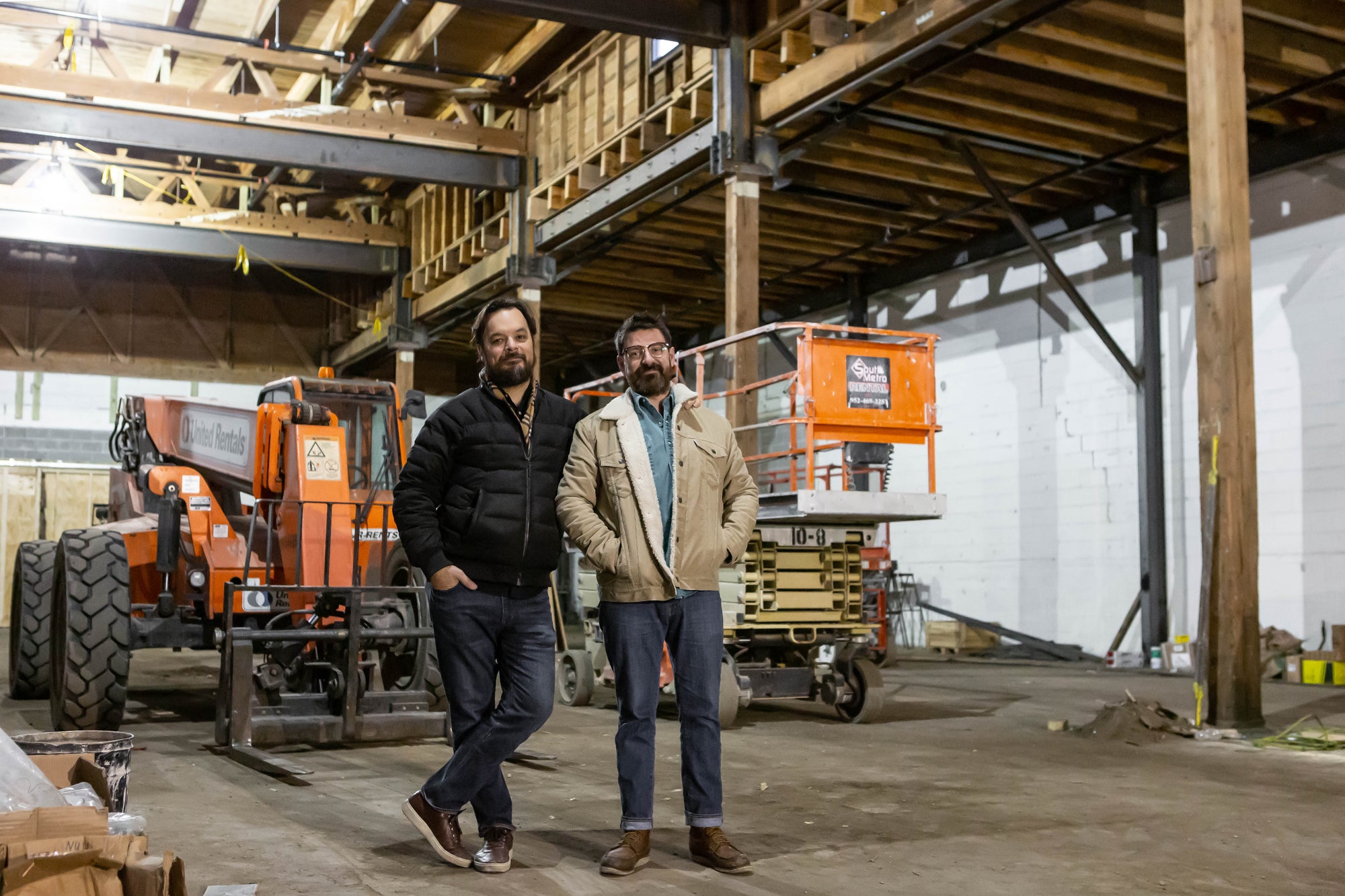 Jesse and Jeff before construction