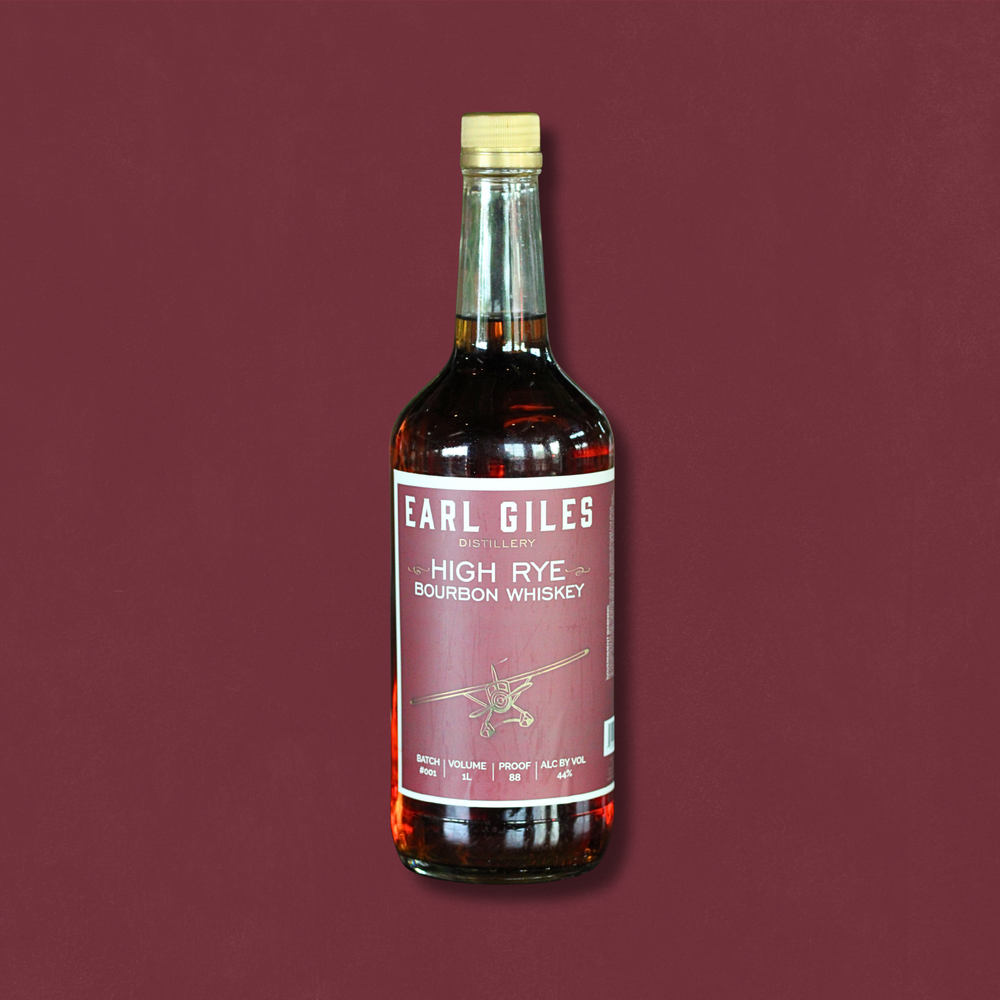 Earl Giles High Rye Bourbon Whiskey 1L