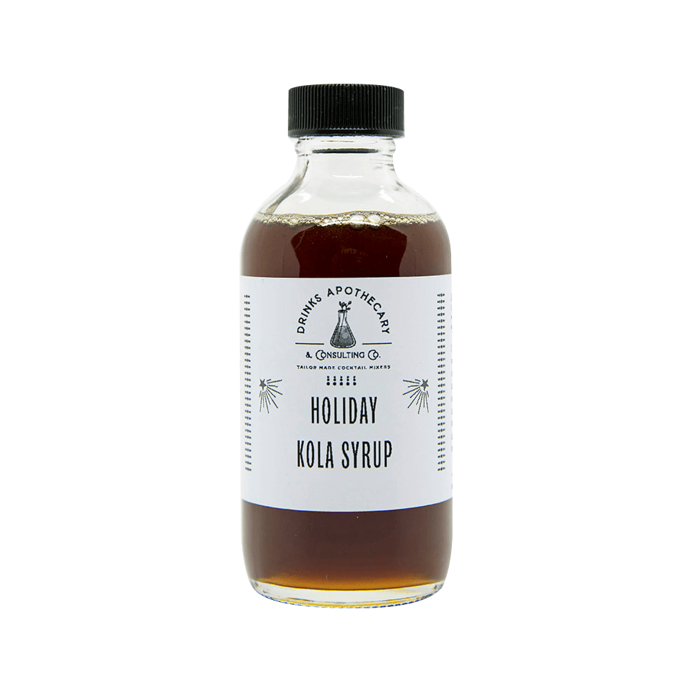 Drinks Apothecary Holiday Kola cocktail syrup bottle